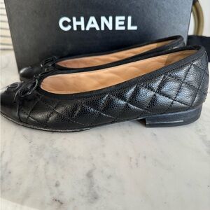 Chanel Quilted Ballet Flat Size 36.5